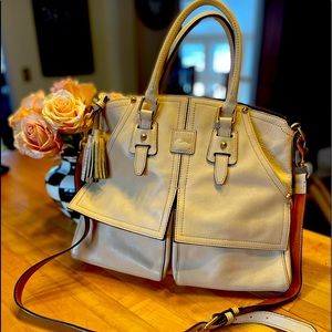 Dooney & Bourke butter yellow Clayton handbag